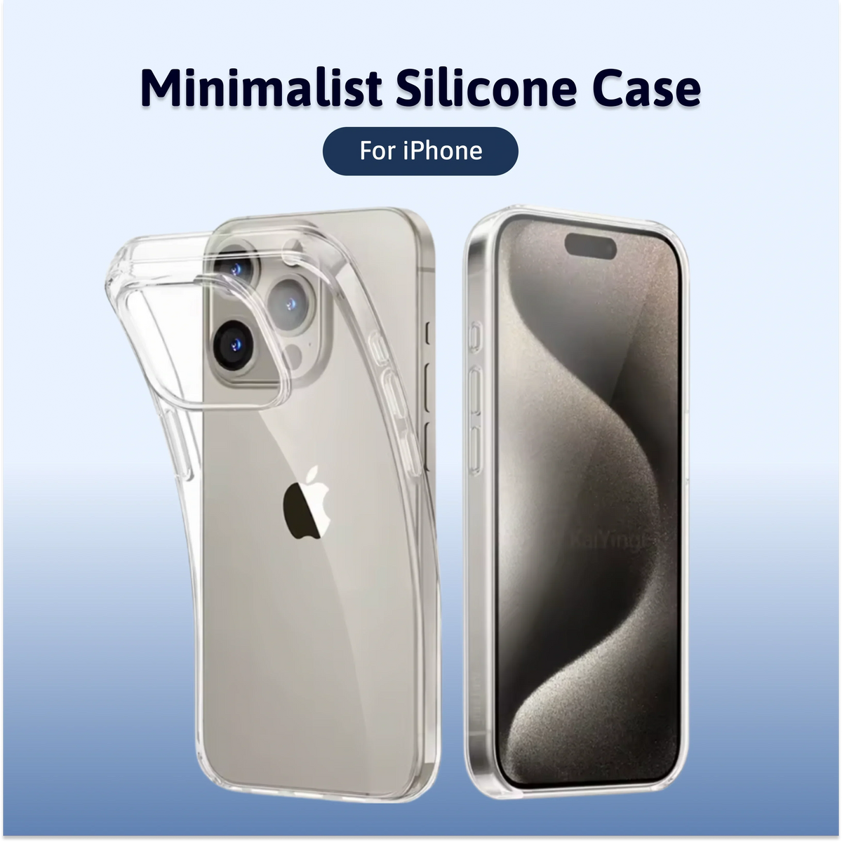 Minimalist Silicone Case - iPhone